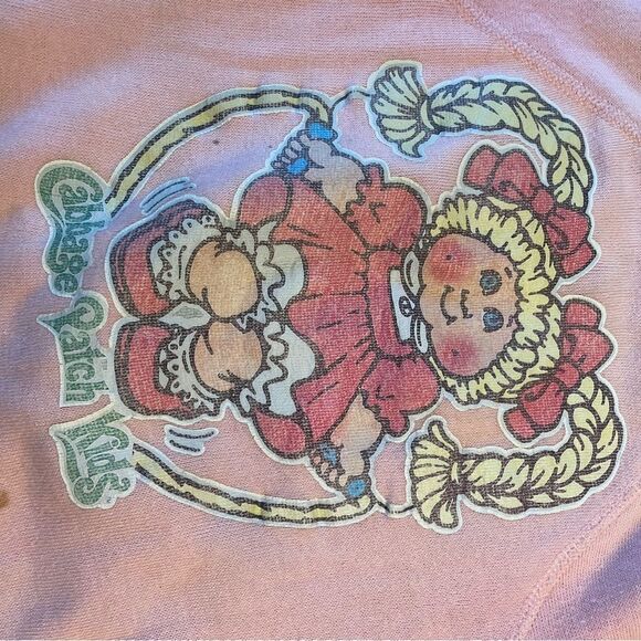 1980’s Little Girl Cabbage Patch Pink Sweatshirt Custom “Rachel” Iron On - Picture 13 of 15